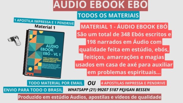 MATERIAL 1 - ÁUDIO EBOOK EBÓ - AUDIO E APOSTILA